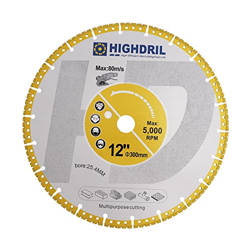 HIGHDRIL Diamant Trennscheibe für Metall - 250mm Universal Vakuumgelötet Scheibe für Betonstahl Blech Metall Winkeleisen Rostfreier Stahl Beton Granit Marmor HIGHDRIL Diamant Trennscheibe für Metall - 250mm Universal Vakuumgelötet Scheibe für Betonstahl Blech Metall Winkeleisen Rostfreier Stahl Beton Granit Marmor von HIGHDRIL