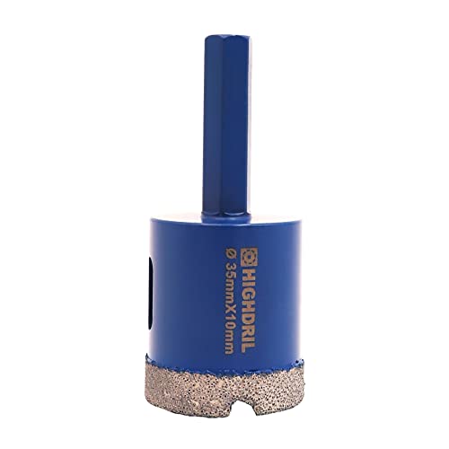 HIGHDRIL Diamantbohrer mit Sechskantschaft zum Trockenbohren 35mm für Granit Mauerwerk Keramik Fliese Marmor HIGHDRIL Diamantbohrer mit Sechskantschaft zum Trockenbohren 35mm für Granit Mauerwerk Keramik Fliese Marmor von HIGHDRIL