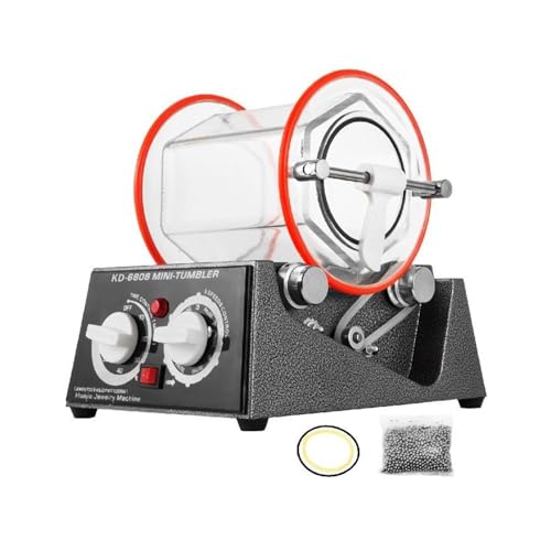 3 kg Rotations-Tumbler-Oberflächenpolierer Schmuckpolierer KT6808 Anfas-Polierperlen-Finishing-Maschine Für Anfänger und Heimwerker von HIHUPTRW