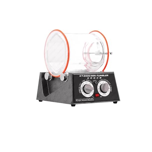 5kg Tumbler Rotary Jewelry Polisher Bead Surface Cleaner Drum Polisher Machine KT2000 With Chamfering Timer Für Anfänger und Heimwerker von HIHUPTRW
