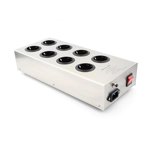 AC E800HiFi-Netzfiltergerät, 8-Wege-Wechselstrom-Stromaufbereiter mit Steckdose, audiophiler Leistungsreiniger Für Anfänger und Heimwerker von HIHUPTRW