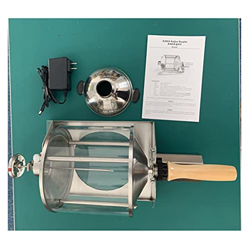 AC - Haushalt Brenngas Kaffeebohnen Backmaschine Direct Fire Röster Kapazität 400G Glas Transparente Visualisierung Für Anfänger und Heimwerker von HIHUPTRW