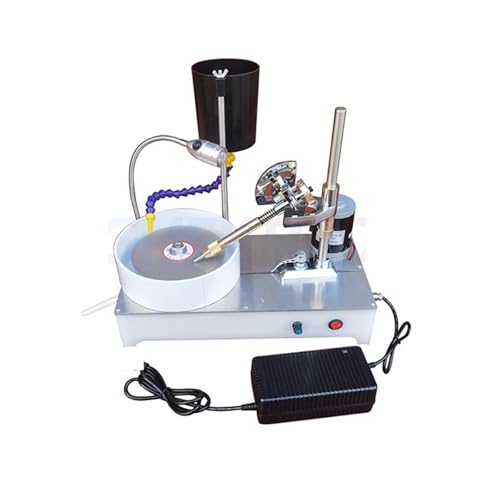 Edelstein-Honmaschine, facettierte Edelstein-Poliermaschine, Schmuckpolierer, Flachschleifer, Lapidarmaschine, 2800 U/min, 120 W Für Anfänger und Heimwerker(Regular) von HIHUPTRW