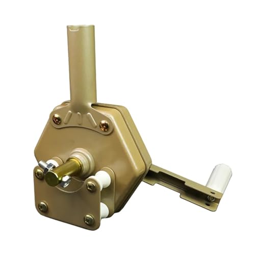 Handrollgerät, Gewächshausfolien-Hebewerkzeug, Schattennetz, landwirtschaftliches Seitenfolienwickelrollo Für Anfänger und Heimwerker(Gold) von HIHUPTRW