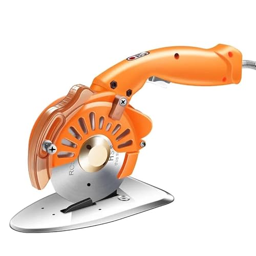 Industrielle Schneidemaschine Stoff Leder Teppich Stoff Karton Schneidemaschine Elektroschere Direktantrieb Elektroumlauf Für Anfänger und Heimwerker(100MM) von HIHUPTRW