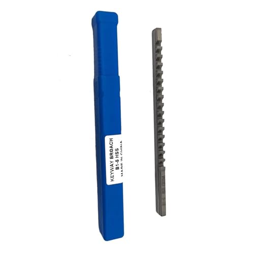 Keilnut-Räumnadel C-Push-Typ-Räumwerkzeug, 5/16 C-Zoll-Größe mit Unterlegscheibe, Räumwerkzeug for die CNC-Metallbearbeitung Für Anfänger und Heimwerker von HIHUPTRW