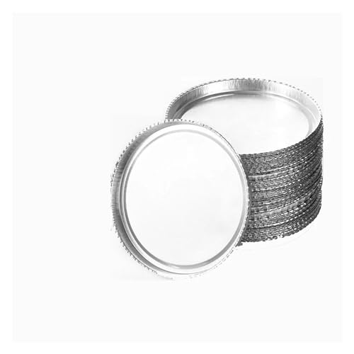 Labor-Waageschale aus Aluminiumfolie, Feuchtigkeitsanalysator, Einweg-Probenschale, Durchmesser 50 Stück/Karton, 90 mm Für Anfänger und Heimwerker von HIHUPTRW