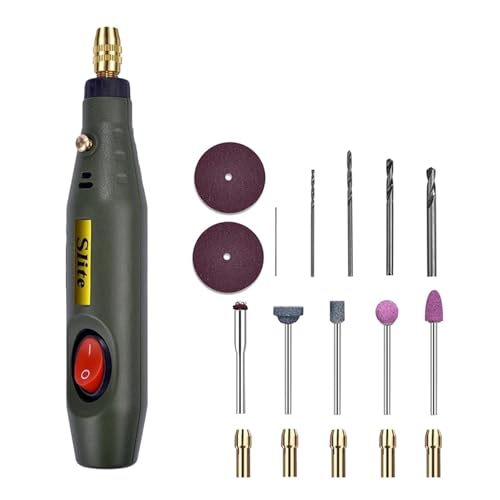 Mini-Bohrer-Set, Schmuckausrüstung, DIY-Epoxidharz-Schmuckherstellungs-Werkzeug-Set for Perlen, Holz, Harz, Handwerk, Polierbohrer Für Anfänger und Heimwerker(A) von HIHUPTRW
