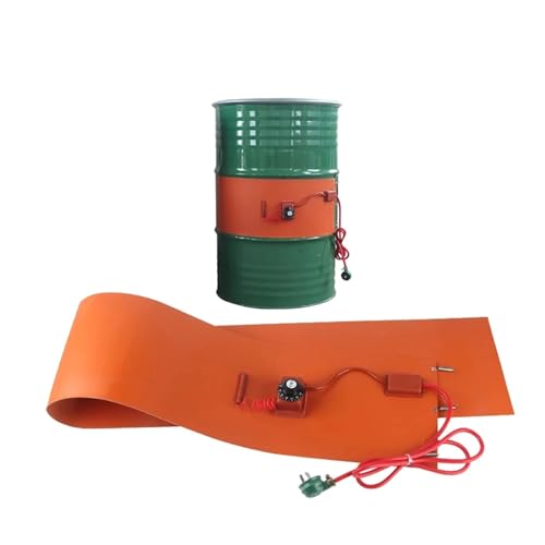 Passend for 20–200 l Fässer, 1000–3000 W flexibles Silikonband, Fassheizdecke, Öl-Biodiesel-Fass Für Anfänger und Heimwerker(125x1740x1.6mm 1000W,110AC) von HIHUPTRW