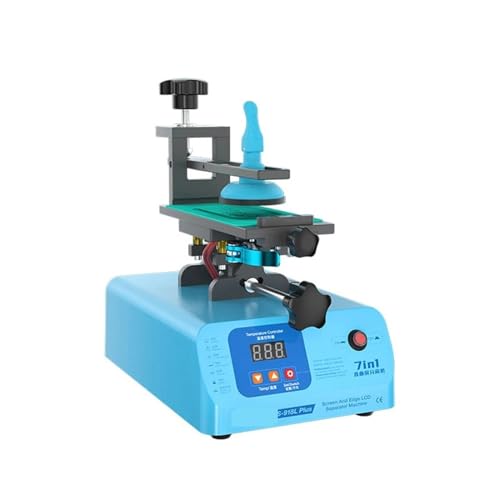 S-918L Plus 7-in-1-LCD-Vakuumabscheider mit geradem, gebogenem Bildschirm, 360°-Heizung for Mobiltelefone, Reparaturwerkzeug for Entfernen des Bildschirms Für Anfänger und Heimwerker von HIHUPTRW