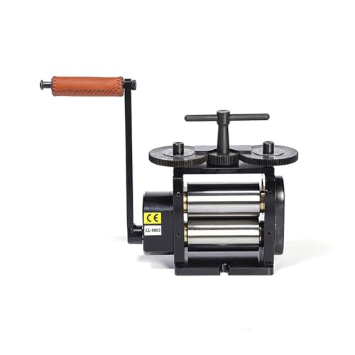 Schwarzes Flachwalzwerk, 130 mm, Schmuckpressmaschine, Tablettierwerkzeug for Designer-Walzwerk Für Anfänger und Heimwerker von HIHUPTRW