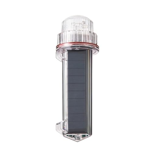 Solar Leuchtfeuer Lampe Wasserdichte Angeln Boje Signal Lampe Fischernetz Blinkende Torpedo Warnung Lampe Marine Tricolor Lampe Für Anfänger und Heimwerker(B) von HIHUPTRW