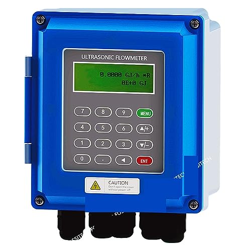 Ultraschall-Durchflussmesser Wasser, TUF-2000B TS-2 / TM-1 / TL-1-HT Sensor, Flüssigkeitsdurchflussmesser zur Wandmontage Für Anfänger und Heimwerker(Host And TL-1-HT) von HIHUPTRW