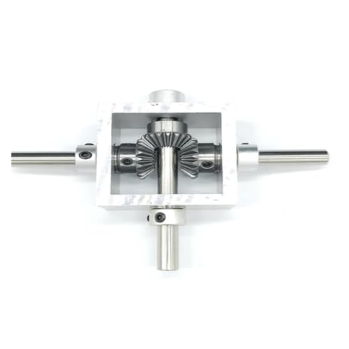 triebe-Umkehrtriebe, Doppelausgangswelle, Kelradtriebe, Winkelkonverter, schwindigkeitsverhältnis 1:1, Legierungsrahmen, 90 Grad rechtwinklig Für Anfänger und Heimwerker(Circlip fixed,6MM Shaft) von HIHUPTRW