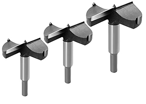 HIKENRI Forstner Bohrer-Set, 3-teiliges Set. Forstner, Holzbohrer, Profillochgruppe mit Zentrierspitze inklusive 65mm, 70mm, 80mm, Mehrzweckbohrer. HIKENRI Forstner Bohrer-Set, 3-teiliges Set. Forstner, Holzbohrer, Profillochgruppe mit Zentrierspitze inklusive 65mm, 70mm, 80mm, Mehrzweckbohrer. von HIKENRI