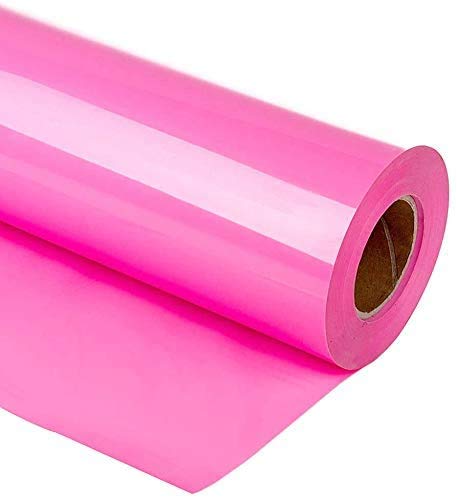 HIKENRI Heat Transfer Vinyl Roll bedruckbare Eisen auf Vinyl Vinyl für T-Shirt Druck Craft Sublimation (30 x 300CM) Pink von HIKENRI