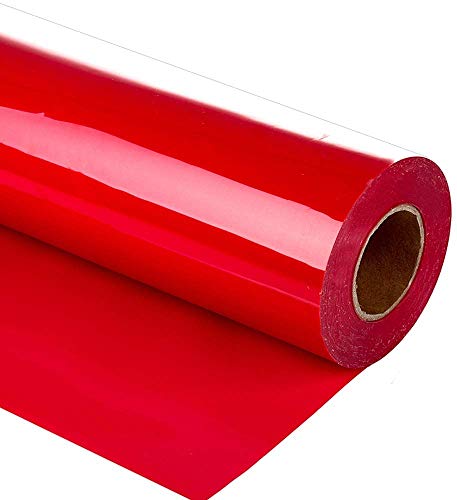 HIKENRI Heat Transfer Vinyl Roll bedruckbare Eisen auf Vinyl Vinyl für T-Shirt Druck Craft Sublimation (30 x 300CM) Rot von HIKENRI