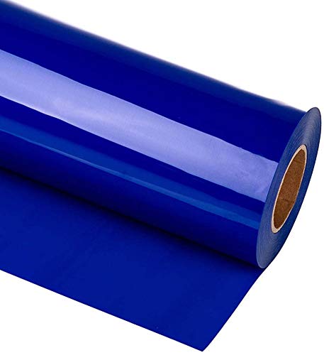 HIKENRI Heat Transfer Vinyl Roll bedruckbare Eisen auf Vinyl Vinyl für T-Shirt Druck Craft Sublimation (30 x 300CM blau) von HIKENRI