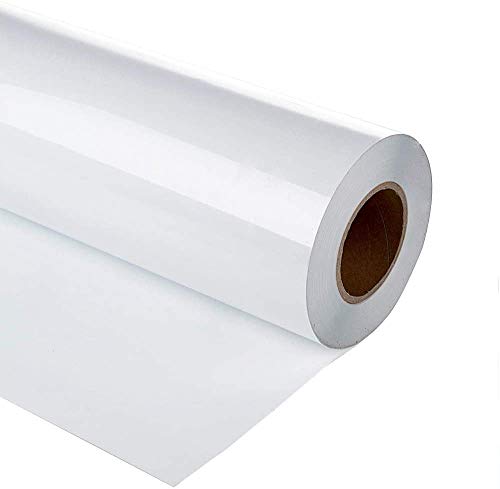 Plotterfolie Textil, 30.5cm×3m Transferfolie Plotter Flexfolie für Cricut und Silhouette Cameo, Verwendet in DIY-T-Shirt-Kleidung und Anderen Stoffen von HIKENRI