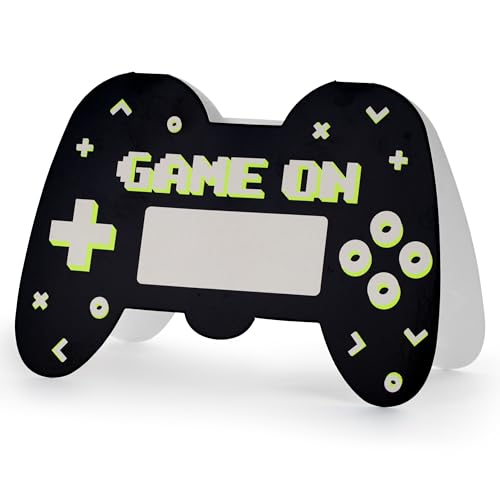 HIKIhooray Einladungskarten Kindergeburtstag Gamepad – 6er Set inkl. Umschläge – Gaming Motto – Einladungen in Controller-Form – Videospiel Party Deko Jungen & Mädchen – 16 x 11,5 cm HIKIhooray Einladungskarten Kindergeburtstag Gamepad – 6er Set inkl. Umschläge – Gaming Motto – Einladungen in Controller-Form – Videospiel Party Deko Jungen & Mädchen – 16 x 11,5 cm von HIKIhooray