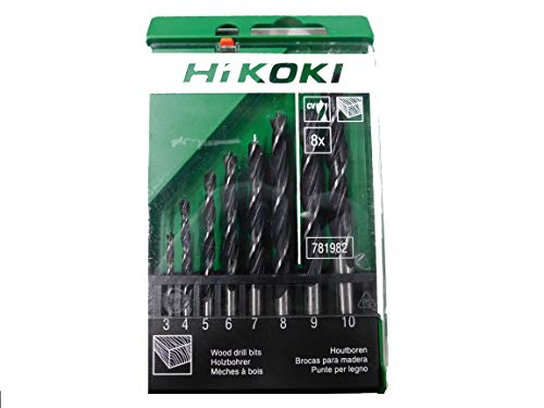 Hikoki 781982 Holzbohrer Satz 8 tlg.3-4-5-6-7-8-9-10mm von Hitachi