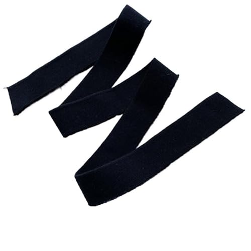 Gestrickter Baumwollstoff, hoher Stretch, für T-Shirts, Halsausschnitt, elastische Manschetten, Bündchen, Besatz für DIY-Kleidung, Accessoires, Stoff, 3,5 x 80 cm (01) von HIKOO DAILY
