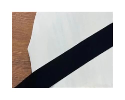 Gummiband zum Umklappen, 2 m, 20/25/30/40/50 mm, Gummiband für Unterwäsche, Hosen, BH, Gummi, Kleidung, verstellbar, weicher Bund, elastisch (schwarz, 30 mm) von HIKOO DAILY