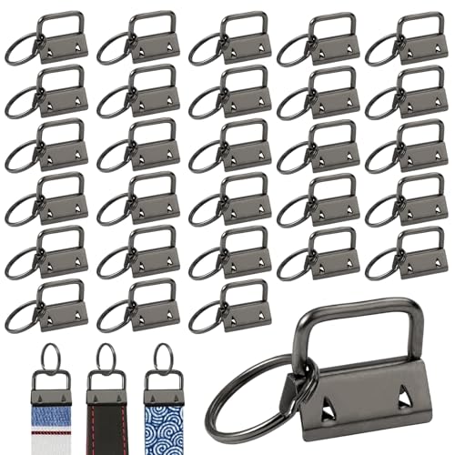 60 Stück Schlüsselband Rohlinge 25mm Wristlet Hardware Klemmschließeanhänger Schlüsselanhänger Schnallen Klemmverschluss Schlüsselanhänger Hardware Anhänger Armband Hardware mit Schlüsselring(Schwarz) 60 Stück Schlüsselband Rohlinge 25mm Wristlet Hardware Klemmschließeanhänger Schlüsselanhänger Schnallen Klemmverschluss Schlüsselanhänger Hardware Anhänger Armband Hardware mit Schlüsselring(Schwarz) von HIKPACKER