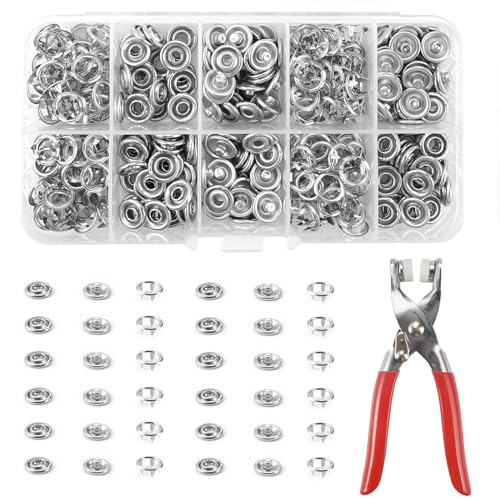 Druckknopf Set Druckknopf Set Jersey Druckknöpfe Metall Mit Zange 200 Sets, Zange Für Druckknöpfe, 9.5mm,Feste Knöpfe Werkzeug,Knopfzange Druckknöpfe Set Für Bastelarbeiten,Kinderkleidung,Kleidersäcke Druckknopf Set Druckknopf Set Jersey Druckknöpfe Metall Mit Zange 200 Sets, Zange Für Druckknöpfe, 9.5mm,Feste Knöpfe Werkzeug,Knopfzange Druckknöpfe Set Für Bastelarbeiten,Kinderkleidung,Kleidersäcke von HIKPACKER