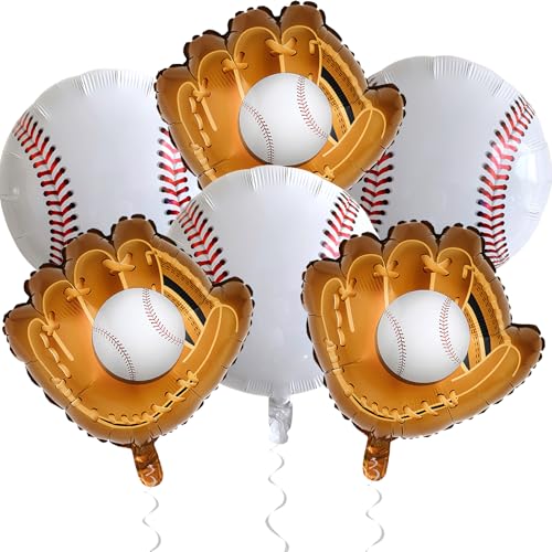 Baseball Luftballons, 6 Stück 18 Zoll Baseball Folienballons Basebal Handschuh Luftballons Sport Folienballons Foil Ballons Helium Ballons Geburtstag Dekoration Party Dekoration für Jungen Kinder Baseball Luftballons, 6 Stück 18 Zoll Baseball Folienballons Basebal Handschuh Luftballons Sport Folienballons Foil Ballons Helium Ballons Geburtstag Dekoration Party Dekoration für Jungen Kinder von HILAVO