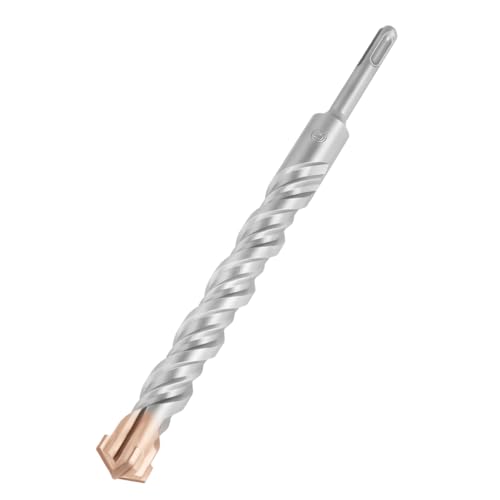 Hilpaty Hammerbohrer SDS Plus Betonbohrer 25x250mm, Professionell Steinbohrer mit 4 Hartmetall Schneiden für Bohren in Stein, Beton, Naturstein, Ziegelmauer Hilpaty Hammerbohrer SDS Plus Betonbohrer 25x250mm, Professionell Steinbohrer mit 4 Hartmetall Schneiden für Bohren in Stein, Beton, Naturstein, Ziegelmauer von HILPATY