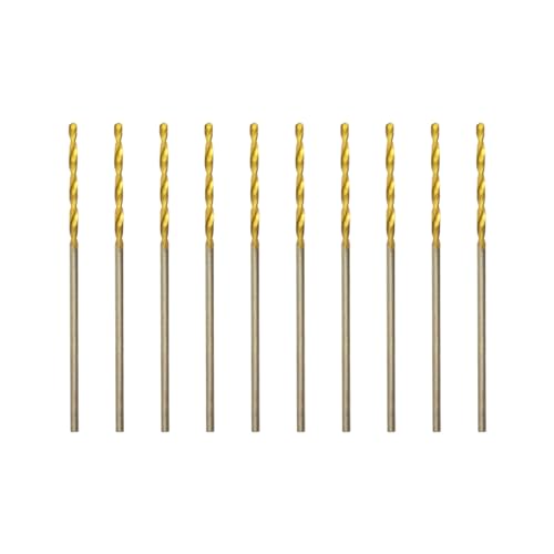 Titan HSS Metallbohrer 1.0mm x 34mm x 10pcs Professional Geschliffen Kobalt Spiralbohrer fur Edelstahl und Metall von HILPATY