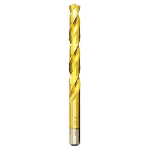 Titan HSS Metallbohrer 12.5mm x 151mm x 1pc Professional Geschliffen Kobalt Spiralbohrer fur Edelstahl und Metall von HILPATY