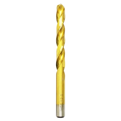 Titan HSS Metallbohrer 12mm x 151mm x 1pc Professional Geschliffen Kobalt Spiralbohrer fur Edelstahl und Metall von HILPATY