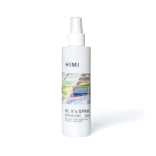 HIMI Gouache Spray 200ml (6.76-oz) Paint Bottle Wetting Spray Art Supplies Geeignet für Profis Kunst Hobbyist von HIMI