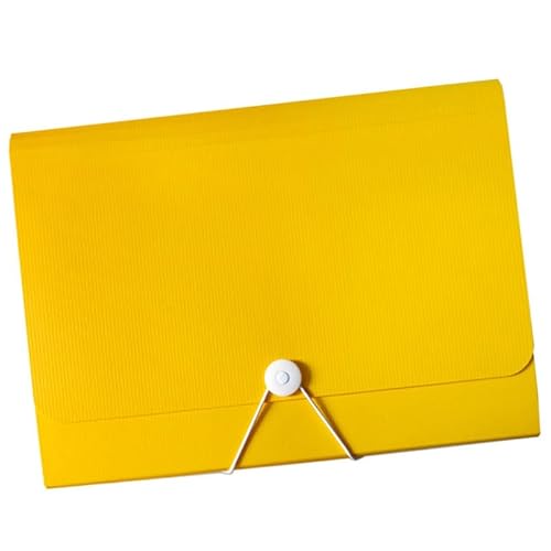 3. Aktenmappe mit mehreren Taschen und Griff, für Büro, Schule, Reisen, Dokumentenaufbewahrung, mehrere Fächer von HINAYOSAN