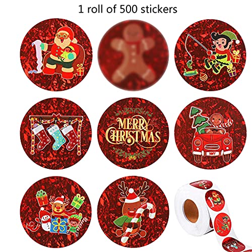 500 Stück Weihnachtsaufkleber, Weihnachtsmann, dekorative Siegel-Etiketten, 8 Designs, Geschenk-Siegel-Etiketten 500 Stück Weihnachtsaufkleber, Weihnachtsmann, dekorative Siegel-Etiketten, 8 Designs, Geschenk-Siegel-Etiketten von HINAYOSAN