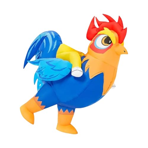 Aufblasbares Halloween-Kostüm für Kinder, aufblasbares Halloween-Kostüm für Kinder, sicherer, belüfteter Stoff, einfach zu falten, Aufbewahrung, blaues aufblasbares Halloween-Party-Outfit von HINAYOSAN