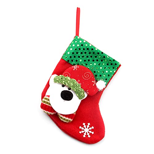 Blinkender Weihnachtsstrumpf aus weichem Stoff, glitzernde Socken, Party-Ornament, lustiger Geschenkhalter für Kaminsims Blinkender Weihnachtsstrumpf aus weichem Stoff, glitzernde Socken, Party-Ornament, lustiger Geschenkhalter für Kaminsims von HINAYOSAN