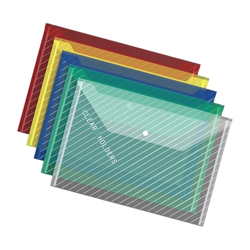 Dokumenten-Organizer, transparent, verdickte Halter für Studenten, Tasche, Organizer, transparente Ordner, Aufbewahrung, 10 Stück von HINAYOSAN