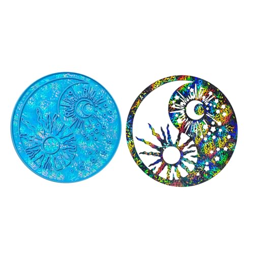 Epoxidharz-Sonnenformen für 3D-Wanddekorationen, Silikon-Sonnenharz-Anhängerform für handgefertigte Wanddekorationen und Desktop-Ornamente Epoxidharz-Sonnenformen für 3D-Wanddekorationen, Silikon-Sonnenharz-Anhängerform für handgefertigte Wanddekorationen und Desktop-Ornamente von HINAYOSAN