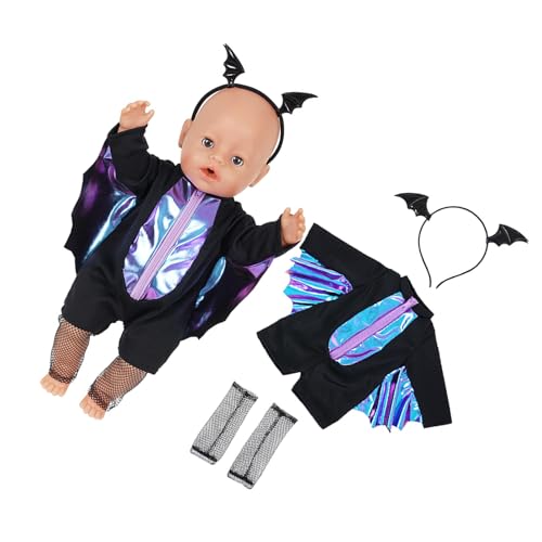 Festival-Themen-Puppen-Outfit für 45,7 cm große Mädchen, Weihnachten, Halloween, Urlaub, Kostüm, Kleidung, einfaches Anziehen für Kinder, Spiel, Festival, Kostümzubehör von HINAYOSAN