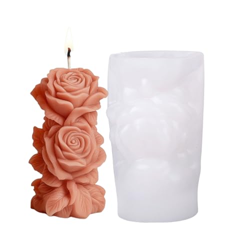 Geprägte Rosen-Silikonformen für handgefertigte Seife, Gips, Silikonformen für Epoxidharz, Bastelbedarf von HINAYOSAN