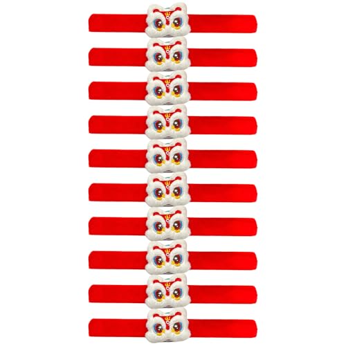 HINAYOSAN 10 Stück Neujahrsarmbänder verstellbare Armbänder aus weichem Plüsch, Tier-Handgelenk-Zubehör für Festival-Feier HINAYOSAN 10 Stück Neujahrsarmbänder verstellbare Armbänder aus weichem Plüsch, Tier-Handgelenk-Zubehör für Festival-Feier von HINAYOSAN