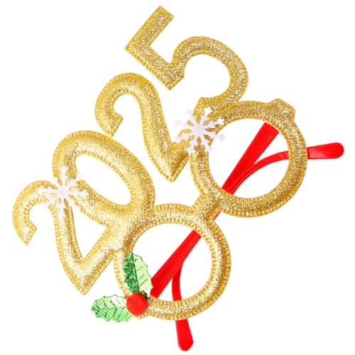 HINAYOSAN 2025 Weihnachtsbrillenrahmen, Weihnachtsbrille 2025, Neujahrsparty-Brille für Kinder, Erwachsene, Weihnachtsfeier HINAYOSAN 2025 Weihnachtsbrillenrahmen, Weihnachtsbrille 2025, Neujahrsparty-Brille für Kinder, Erwachsene, Weihnachtsfeier von HINAYOSAN