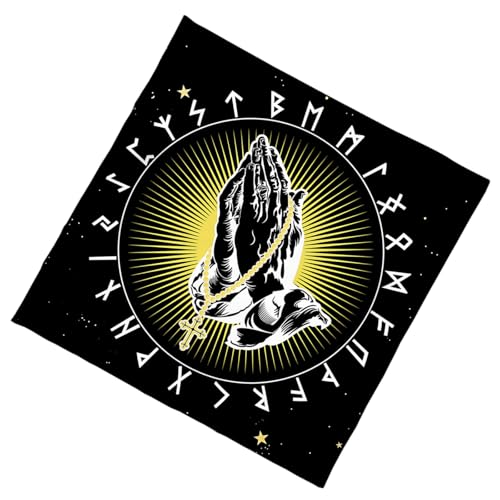 HINAYOSAN Astrologie-Tischdecke mit Handmuster, leicht zu transportieren, Tarot-Wahrsagungstischdecke, Flanelltuch, Wahrsagungstisch-Spielzubehör HINAYOSAN Astrologie-Tischdecke mit Handmuster, leicht zu transportieren, Tarot-Wahrsagungstischdecke, Flanelltuch, Wahrsagungstisch-Spielzubehör von HINAYOSAN