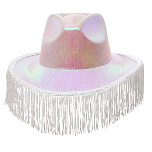 HINAYOSAN Brauthut, Fedora-Hut, Junggesellinnenabschiedshut, Brautparty-Hut, Cowgirl-Hut von HINAYOSAN