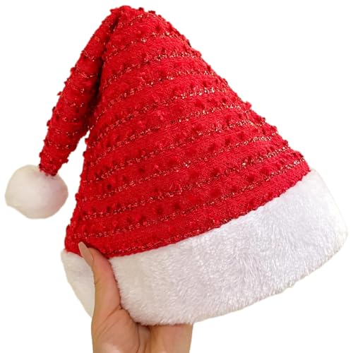 HINAYOSAN Festliche Weihnachtsmannmütze, bequeme Feier-Hüte mit weichem Plüsch für Feiertage, Veranstaltungen und Familientreffen HINAYOSAN Festliche Weihnachtsmannmütze, bequeme Feier-Hüte mit weichem Plüsch für Feiertage, Veranstaltungen und Familientreffen von HINAYOSAN