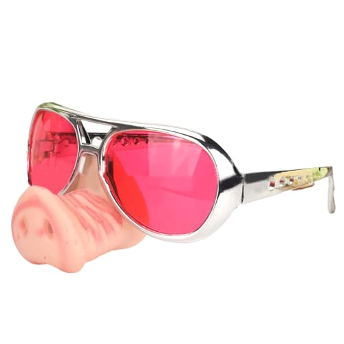 HINAYOSAN Halloween-Brille mit lustiger Nase, große Nase, Cosplay, Halloween-Kostüm, Foto-Requisiten, Party-Dekorationen, Brillen HINAYOSAN Halloween-Brille mit lustiger Nase, große Nase, Cosplay, Halloween-Kostüm, Foto-Requisiten, Party-Dekorationen, Brillen von HINAYOSAN