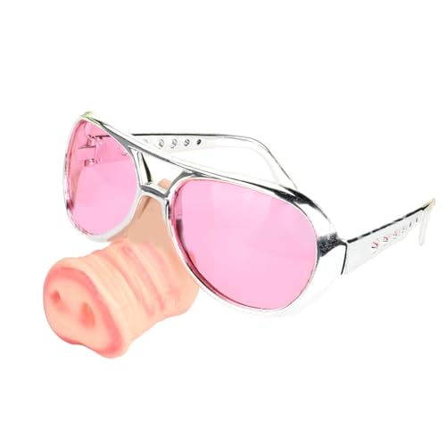 HINAYOSAN Halloween-Brille mit lustiger Nase, große Nase, Cosplay, Halloween-Kostüm, Foto-Requisiten, Party-Dekorationen, Brillen HINAYOSAN Halloween-Brille mit lustiger Nase, große Nase, Cosplay, Halloween-Kostüm, Foto-Requisiten, Party-Dekorationen, Brillen von HINAYOSAN